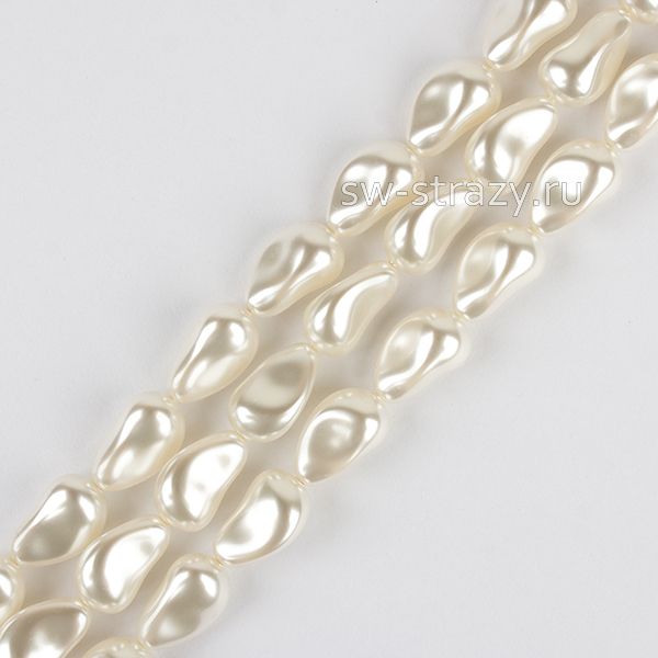 Жемчужины 5843 16 mm Crystal White Pearl