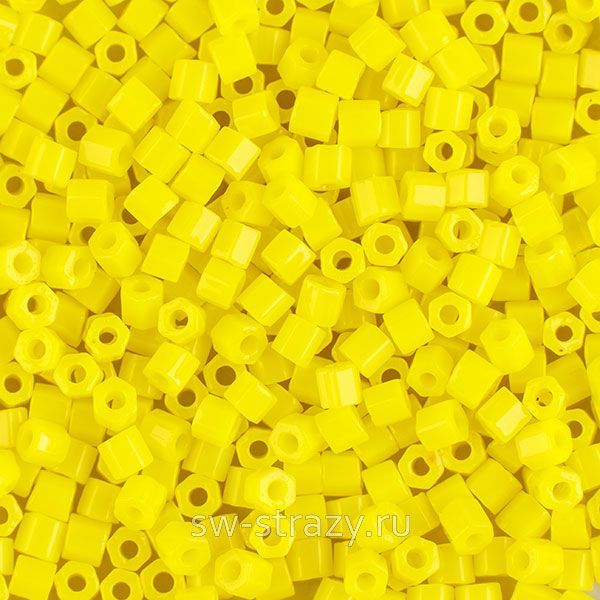 Шестиугольный 11/0 #0042 Лимонный Hexagon