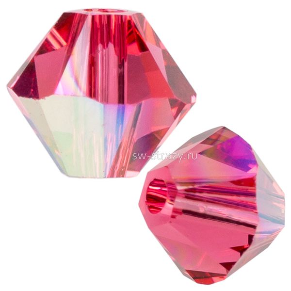 Бусины 5328 4 mm Indian Pink AB