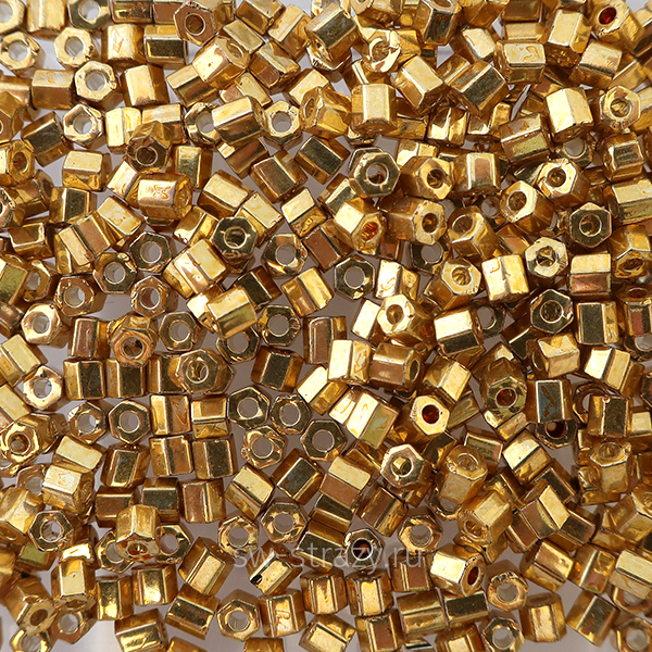 Шестиугольный 11/0 #0557 Гальванизированный звездный свет