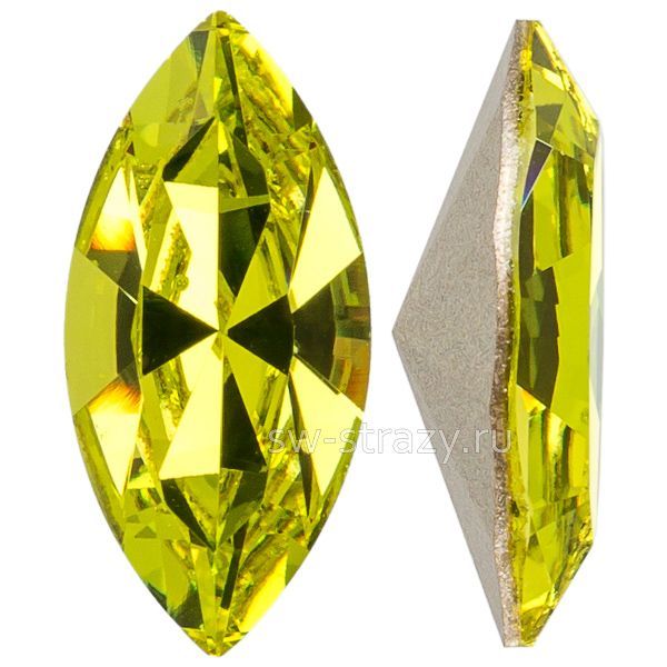 Кристаллы 4228 15x7 mm Citrus Green