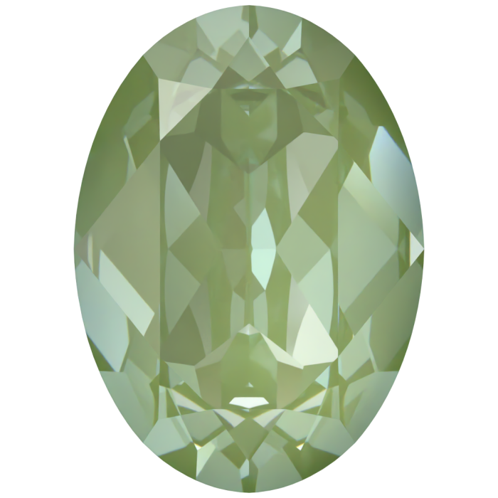 Кристаллы 4120 18x13 mm Crystal Paradise Green Lux