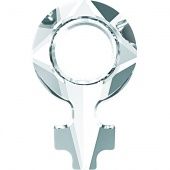 Кристаллы 4876.Прозрачные 18x11,5 mm.Отверстие 5,9 Crystal