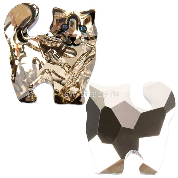 Кристаллы 4028 17х15,6 mm Light Silk Cal V Si