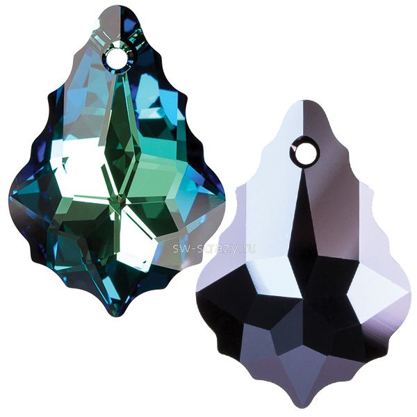 Кулоны 6090 22x15 mm Crystal Bermuda Blue