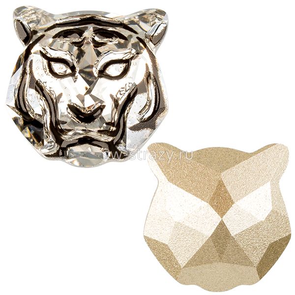 Кристаллы 4010 16x16 mm Crystal Silver Shade MD266 F