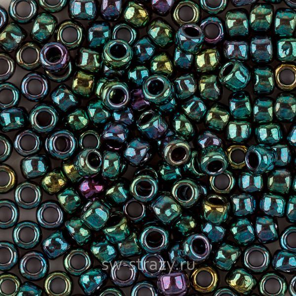 Бисер круглый 8/0 #0506 Зеленый/Меланж