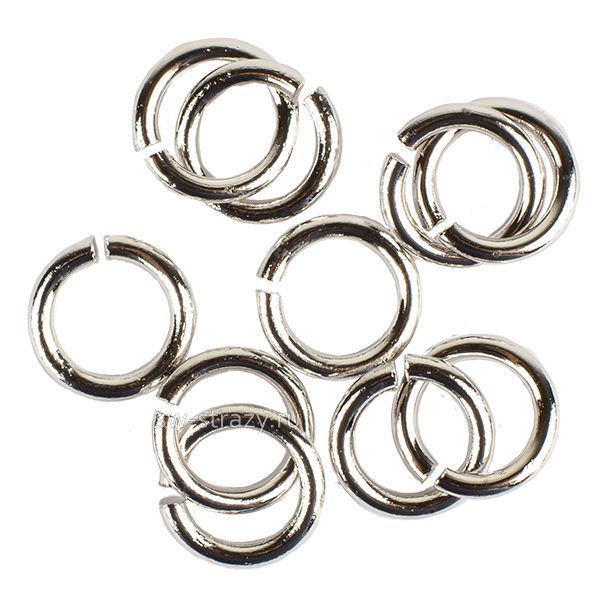 Колечки разъемные родий d= 2 мм, t=0,6 мм (К-В044)