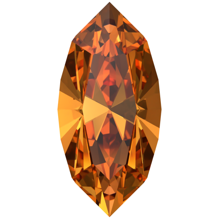 Кристаллы 4228 10x5 mm Dark Orange