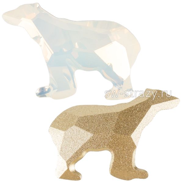 Кристаллы 4045 22,5x15,7 mm White Opal