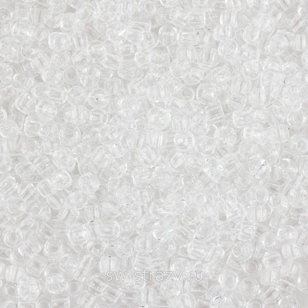 Бисер круглый 11/0 #2701 Светящийся в темноте хрусталь\синий