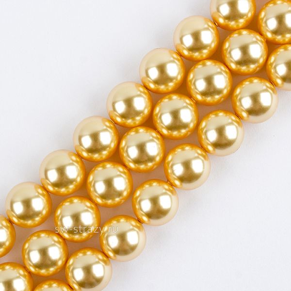 Жемчужины 5810 12 mm Crystal Gold Pearl