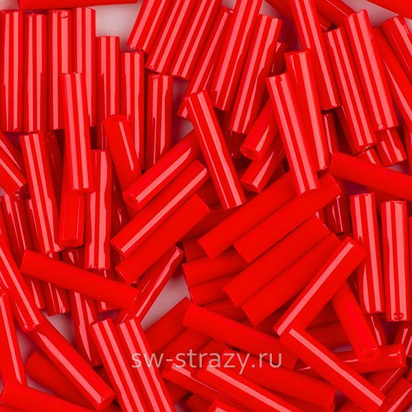 Бисер стеклярус 9 mm #0045 Вишневый